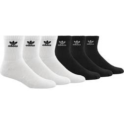 adidas Originals Trefoil Quarter Socks 6-Pair White/Black