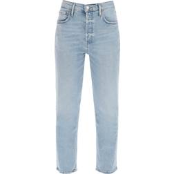 Agolde Riley High Rise Straight Crop Jeans - Dynamic