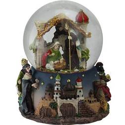 Northlight Stable Nativity Scene Musical Christmas Figurine