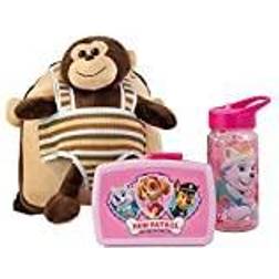 Paw Patrol Plüschrucksack Max Monkey Girl mit Brotdose und Trinkflasche