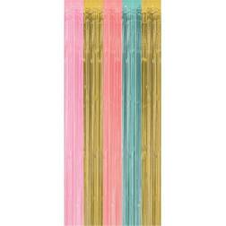 Amscan Party Door Curtains Pastel/Gold 6/Pack 242002.90