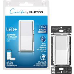 Lutron Diva Smart Dimmer Switch White