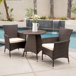 Christopher Knight Home 3-piece Wicker Bistro Set