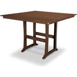 Polywood 59" Farmhouse Trestle Outdoor Bar Table