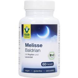 Raab Vitalfood Bio Melisse Baldrian Vitamin C 60 Stk.