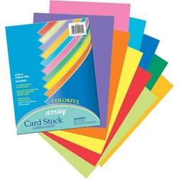 Pacon Array Card Stock, 65lb, 8.5 X 11, Assorted Bright Colors, 100/pack PAC101169
