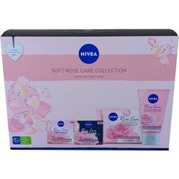 Nivea Soft Rose Care Body Pamper Set Day Cream, Night Cream, MU Remove, Wash