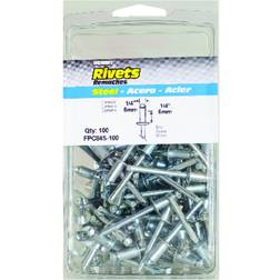 Surebonder 1/4 D X 3/8 Steel Rivets Silver 100 pk