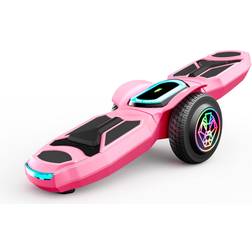 Swagtron Shuttle Zipboard Electric Hoverboard Skateboard 7 mph and 3-Mile Range, Pink