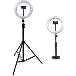 Gator Cases 10" LED Desktop Ring Light with Stand & Phone Holder, 2-Pack