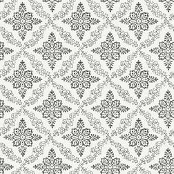 Chesapeake Wynonna Black Geometric Floral Wallpaper