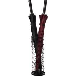 Vintiquewise Black Horizontal Holder Umbrella Stand