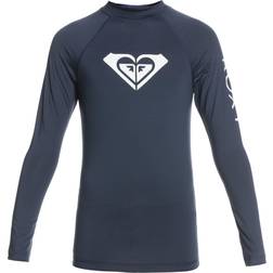 Roxy Girls' Whole Hearted Long Sleeve Rashguard White