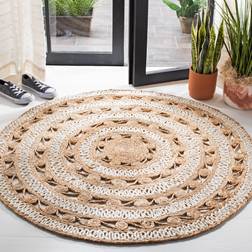 Safavieh Fiber NF169B Natural, White 48"