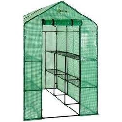 Ogrow 2 Tiers Walk-In Greenhouse Stainless Steel