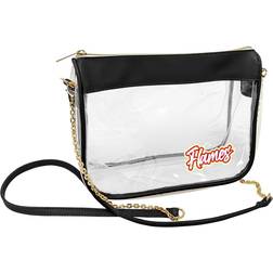 Logo Brands Calgary Flames Hype Stadium Crossbody Clear Bag