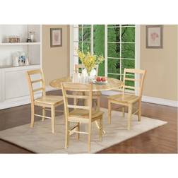 International Concepts 42 Solid Wood Dual Drop Leaf Pedestal Dining Set