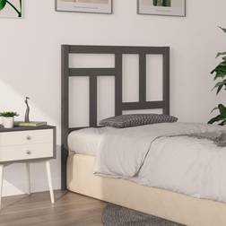 vidaXL grey, 80.5 Pine Bed Sänggavel