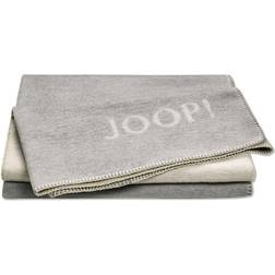 Joop! MELANGE-DOUBLEFACE Decke Filz Grau, Silber