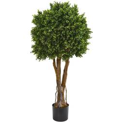 Nearly Natural 46? Boxwood Artificial Topiary Tree UV Indoor/Outdoor