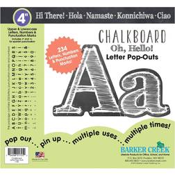 Barker Creek Letter Pop-Outs, 4" Designer Letters Notice Board