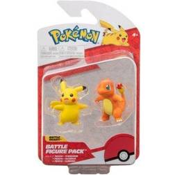 Pokémon Battle Figure Figurer Charmander & Pikachu 2-pak