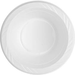 Genuine Joe GJO10424, Plastic Bowls, 12 oz, White, 125/Pack