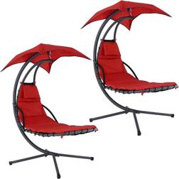 Sunnydaze Floating Chaise Lounger Swing