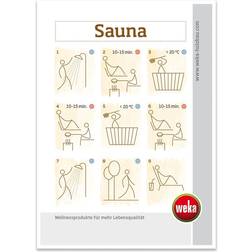 Weka Sauna-Baderegeltafel, 0,2 cm, weiss