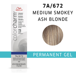 Wella Color Charm Permanent Gel Hair Color Coverage 7A Medium Smokey Blonde