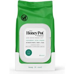 The Honey Pot Company Cucumber Aloe Feminine Cleansing Wipes Intimate Parts Body