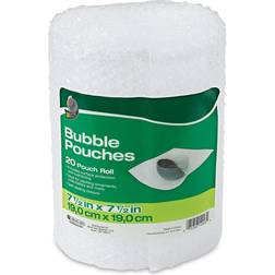 Duck ï¿½ Brand Bubble Pouches Roll, 7.5" x 12' Clear