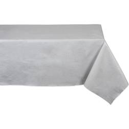 Design Imports Solid and Protector Tablecloth White