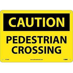 NMC Marker Caution Pedestrian Crossing 10X14 .040