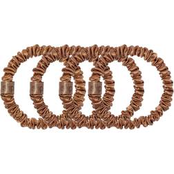 Slip Pure Silk Skinny Scrunchies - Colour Copper Copper