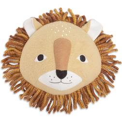 Crane Baby Wall Art Orange Brown & White Lion Plush Head