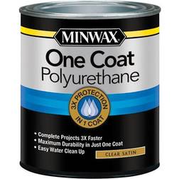 Minwax One Coat Transparent Satin Clear Polyurethane