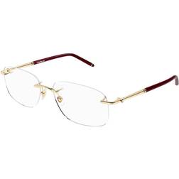 Montblanc MB 0071O 006, including lenses, RECTANGLE Glasses, MALE