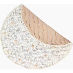 Crane Baby Playmats Brown Woodland Critter Ezra Quilted Playmat