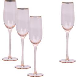 Modern House Soft Pink Flute Champagneglass