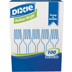 Dixie Plastic Cutlery, Heavy Mediumweight Fork, 1000 Carton