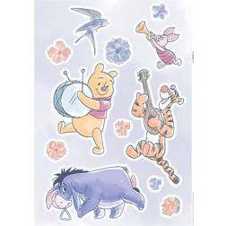 Komar Wandtattoo Winnie the Pooh Flowers & Music