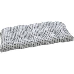 Pillow Perfect Outdoor/Indoor Loveseat Cushion Complete Decoration Pillows Gray, White