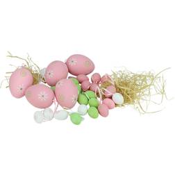 Northlight of Multicolor Painted Floral Spring Egg Ornaments Easter Decoration