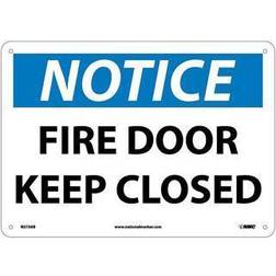 NMC Marker Notice Signs; Fire Door Keep Closed 10X14