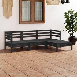 vidaXL Solid Pinewood Garden Loungesett