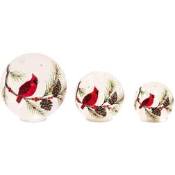 Melrose Lighted Cardinal Set of 3 Decorative Item