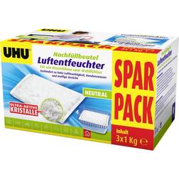 UHU Luftentfeuchter Nachfüllbeutel Sparpack, 3 x 1000 g