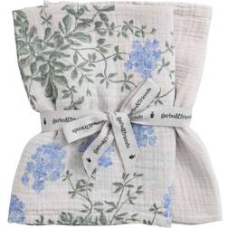 Garbo&Friends Plumbago Blankets 2-pack Children's blankets Cotton Muslin Blue GF2122222-4400-1021GL