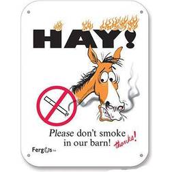 Fergus Stall/Barn Sign Dont Smoke White